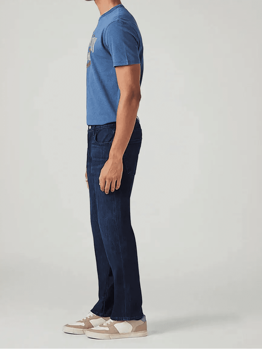 Levi's 513 Dark Blue Slim Straight Fit Mid Rise Jeans - Jack N Jeans