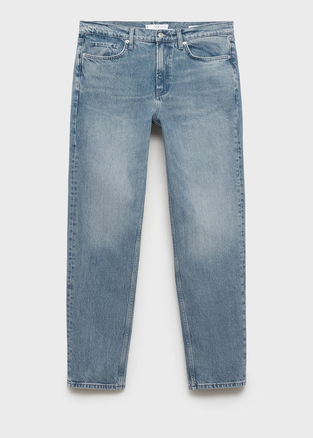 Regular-fit jeans with distressed effect