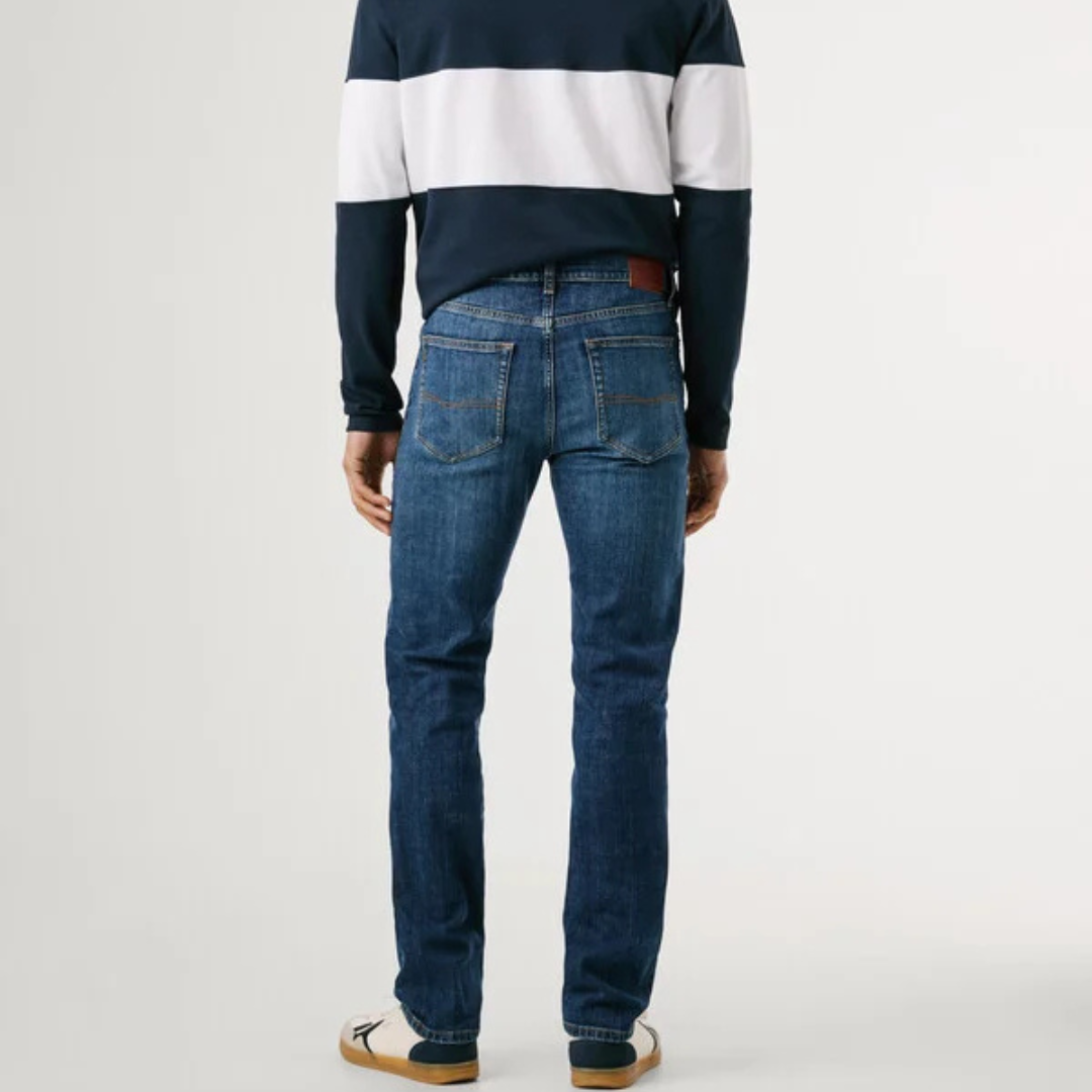 pepejeans slim fit mid-rise jeans - hatch