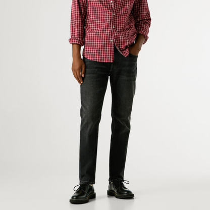 pepejeans taper fit mid-rise jeans - stanley