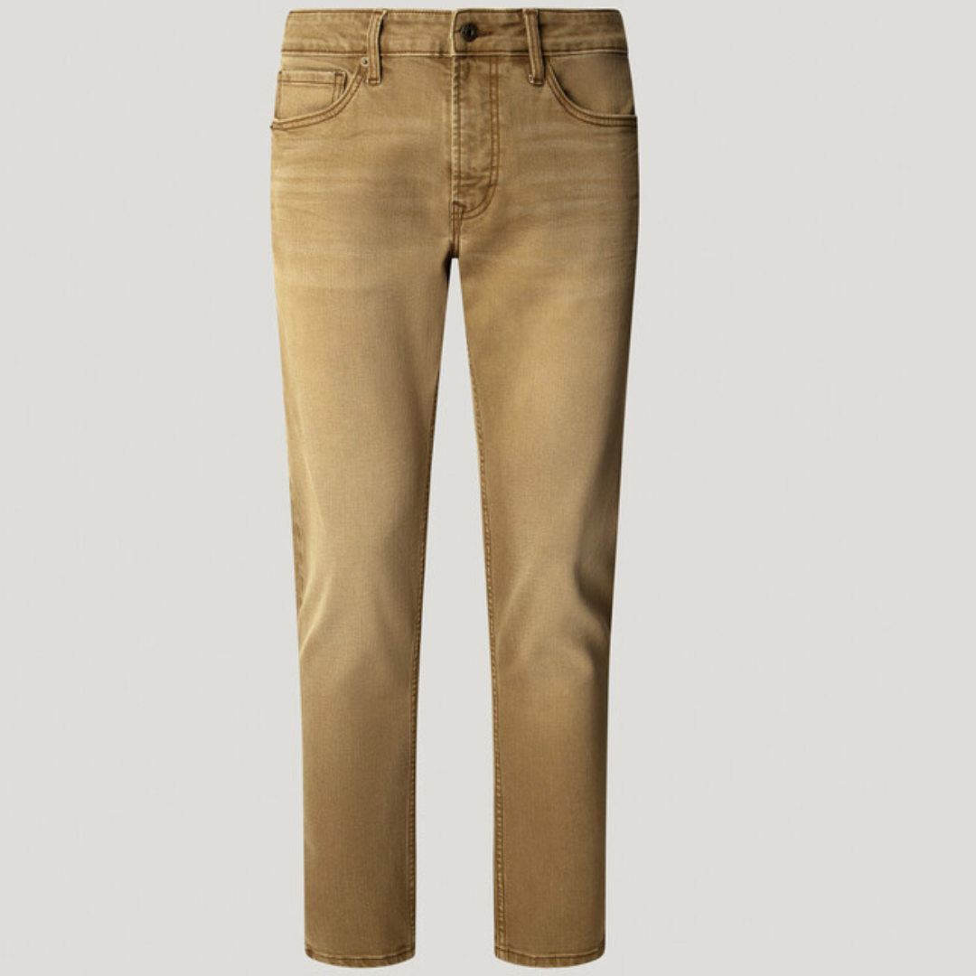 pepejeans taper fit mid-rise jeans - stanley