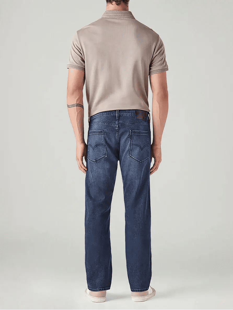Levi's 513 Blue Slim Straight Fit Mid Rise RedLoop Jeans - Jack N Jeans