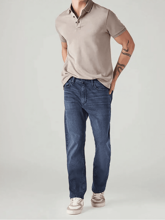 Levi's 513 Blue Slim Straight Fit Mid Rise RedLoop Jeans - Jack N Jeans