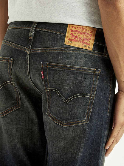 Levi's 513 Charcoal Grey Slim Straight Fit Mid Rise Jeans - Jack N Jeans