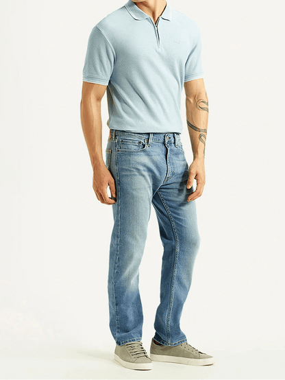 Levi's 513 Light Blue Slim Straight Fit Mid Rise Jeans - Jack N Jeans