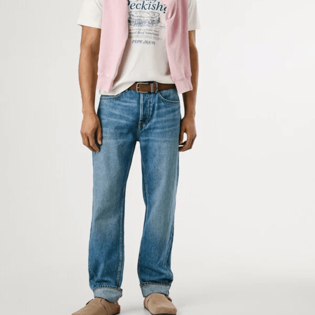 pepejeans relaxed fit mid-rise jeans - brighton - Jack N Jeans