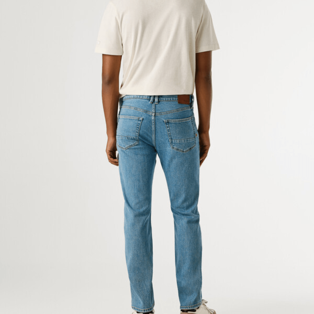 pepejeans slim fit mid-rise jeans - hatch - Jack N Jeans
