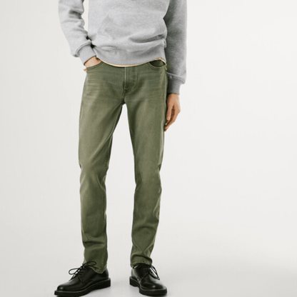 pepejeans taper fit mid-rise jeans - stanley - Jack N Jeans