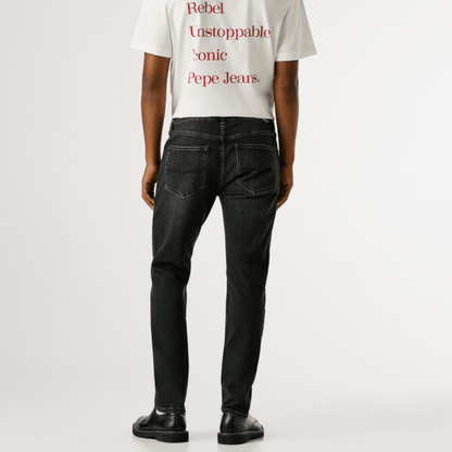pepejeans taper fit mid-rise jeans - stanley - Jack N Jeans